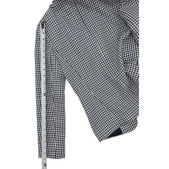 Tahari Size S Woman Arthur S. Levine Womens Black & White Houndstooth Blazer - Picture 6 of 9